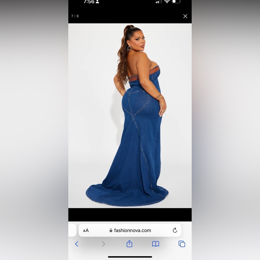 Demim long dress